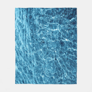 Makro Bubbling Blue Sea Foto Fleecedecke