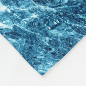 Makro Bubbling Blue Sea Foto Fleecedecke (Ecke)