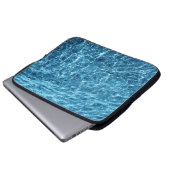 Makro Bubbling Blue Sea Foto Laptopschutzhülle (Vorne Knopf)