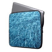 Makro Bubbling Blue Sea Foto Laptopschutzhülle (Vorderseite Links)