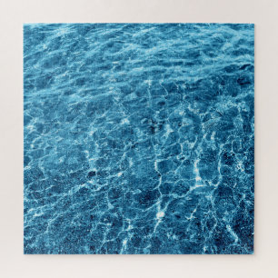 Makro Bubbling Blue Sea Foto Puzzle