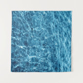 Makro Bubbling Blue Sea Foto Wandteppich (Vorderseite (Horizontal))