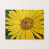 Makro der gelben Blume Puzzle (Horizontal)