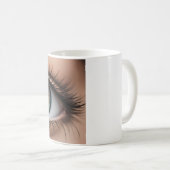 Makro der weiblichen Augen Kaffeetasse (VorderseiteRechts)