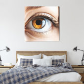 Makro der weiblichen Augen Leinwanddruck (Insitu (Schlafzimmer))
