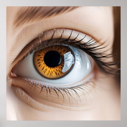 Makro der weiblichen Augen Poster (Vorne)
