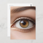 Makro der weiblichen Augen Postkarte (Vorne/Hinten)