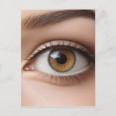 Makro der weiblichen Augen Postkarte (Vorderseite)