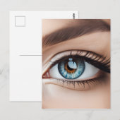 Makro der weiblichen Augen Postkarte (Vorne/Hinten)