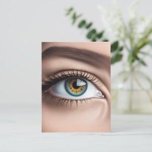 Makro der weiblichen Augen Postkarte