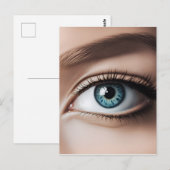 Makro der weiblichen Augen Postkarte (Vorne/Hinten)