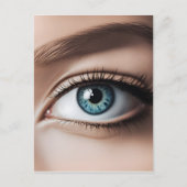 Makro der weiblichen Augen Postkarte (Vorderseite)