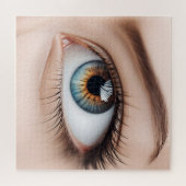 Makro der weiblichen Augen Puzzle (Horizontal)