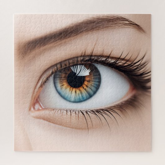 Makro der weiblichen Augen Puzzle (Vertikal)