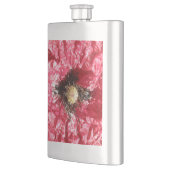 Makro-Flasche mit hübschem rotem Mohn Blume Flachmann (Links)
