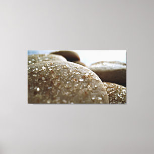 Makro Food Foto Zucker-Cookies Leinwand