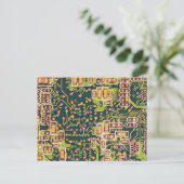 Makro-Foto der Schalttafel Postkarte (Stehend Vorderseite)