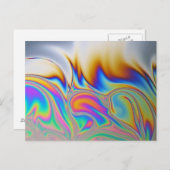 Makro-Foto einer Seifenblase Postkarte (Vorne/Hinten)