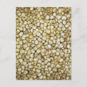 Makro-Foto für Quinoa-Körner Postkarte