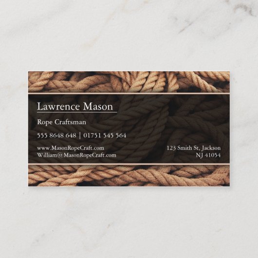 Makro-Foto - Seilbahn - Visitenkarte (Rückseite)