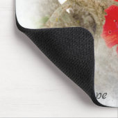 Makro für den roten Hibiskus Blume Mousepad (Ecke)