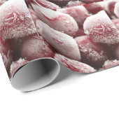 Makro gefrorene Beeren, Nahtextur. Geschenkpapier (Rolleneckpunkt)
