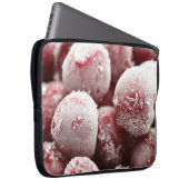 Makro gefrorene Beeren, Nahtextur. Laptopschutzhülle (Vorne Rechts)