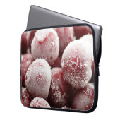 Makro gefrorene Beeren, Nahtextur. Laptopschutzhülle (Vorderseite Links)