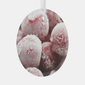 Makro gefrorene Beeren, Nahtextur. Ornament Aus Glas (Vorderseite Rechts)