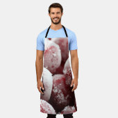 Makro gefrorene Beeren, Nahtextur. Schürze (Getragen)