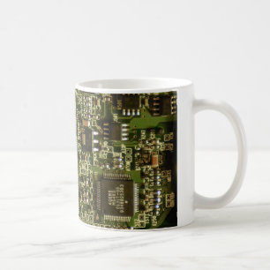 Makro-Grün Leiterplatte   PCB-Foto Kaffeetasse