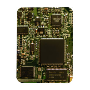 Makro-Grün Leiterplatte   PCB-Foto Magnet
