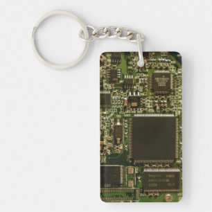 Makro-Grün Leiterplatte   PCB-Foto Schlüsselanhänger