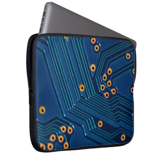 Makro-nah-up-Ansicht der elektronischen Hauptplati Laptopschutzhülle (Vorne Rechts)