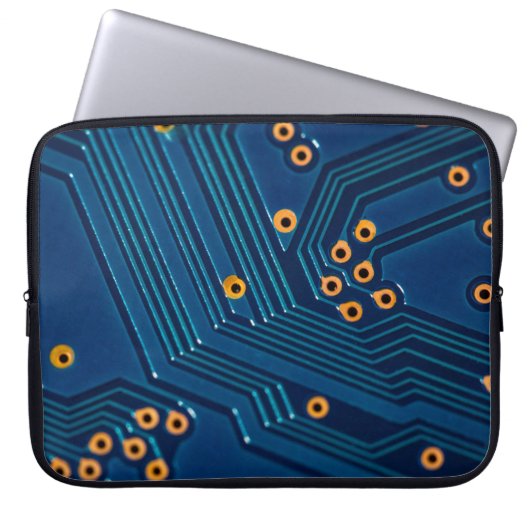 Makro-nah-up-Ansicht der elektronischen Hauptplati Laptopschutzhülle (Vorderseite)