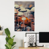 Makro-Pilze Poster (Heimbüro)