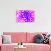 Makro-Rosa-Blume Leinwanddruck (Insitu (Wohnzimmer))