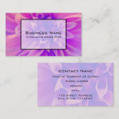 Makro-Rosa-Blume Visitenkarte (Vorne/Hinten)