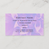 Makro-Rosa-Blume Visitenkarte (Rückseite)