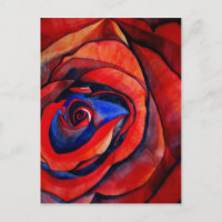 Makro-rote Rose abstrakte Kunstmalerei