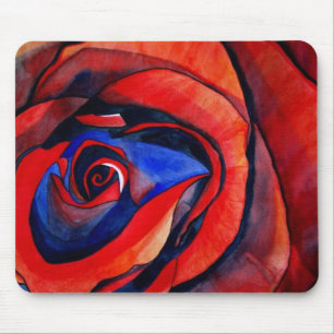 Makro-rote Rose Mousepad