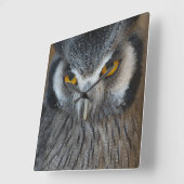 Makro Schwarz-Weiß-Scopes-Schale Quadratische Wanduhr (Winkel)