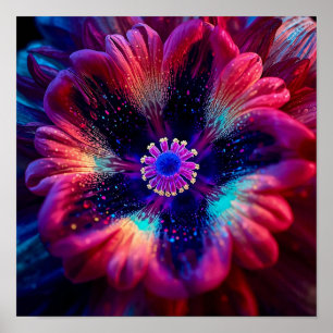 Makro Strahlender Aufruhr Poster