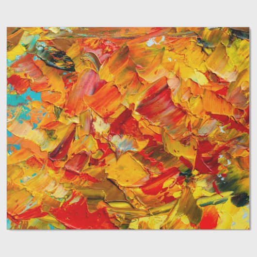 Makro-Texturfragment für Ölmalerei Geschenkpapier (Flach)