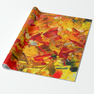 Makro-Texturfragment für Ölmalerei Geschenkpapier