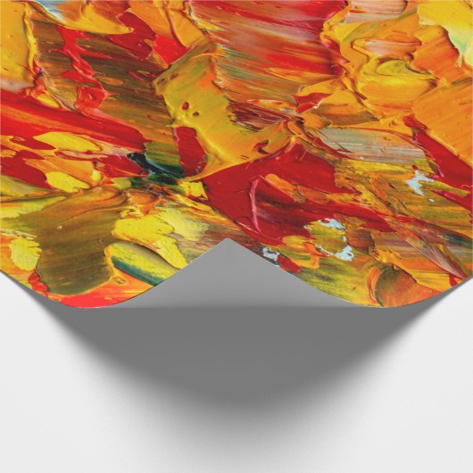 Makro-Texturfragment für Ölmalerei Geschenkpapier (Ecke)