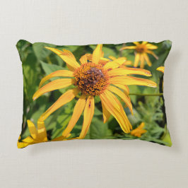 Makro von falschen Sonnenblumen Dekokissen