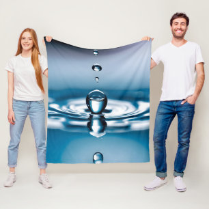 Makro-Wassertropfen Fleecedecke