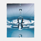 Makro-Wassertropfen Fleecedecke (Vorderseite)