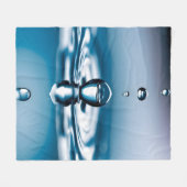 Makro-Wassertropfen Fleecedecke (Vorderseite (Horizontal))